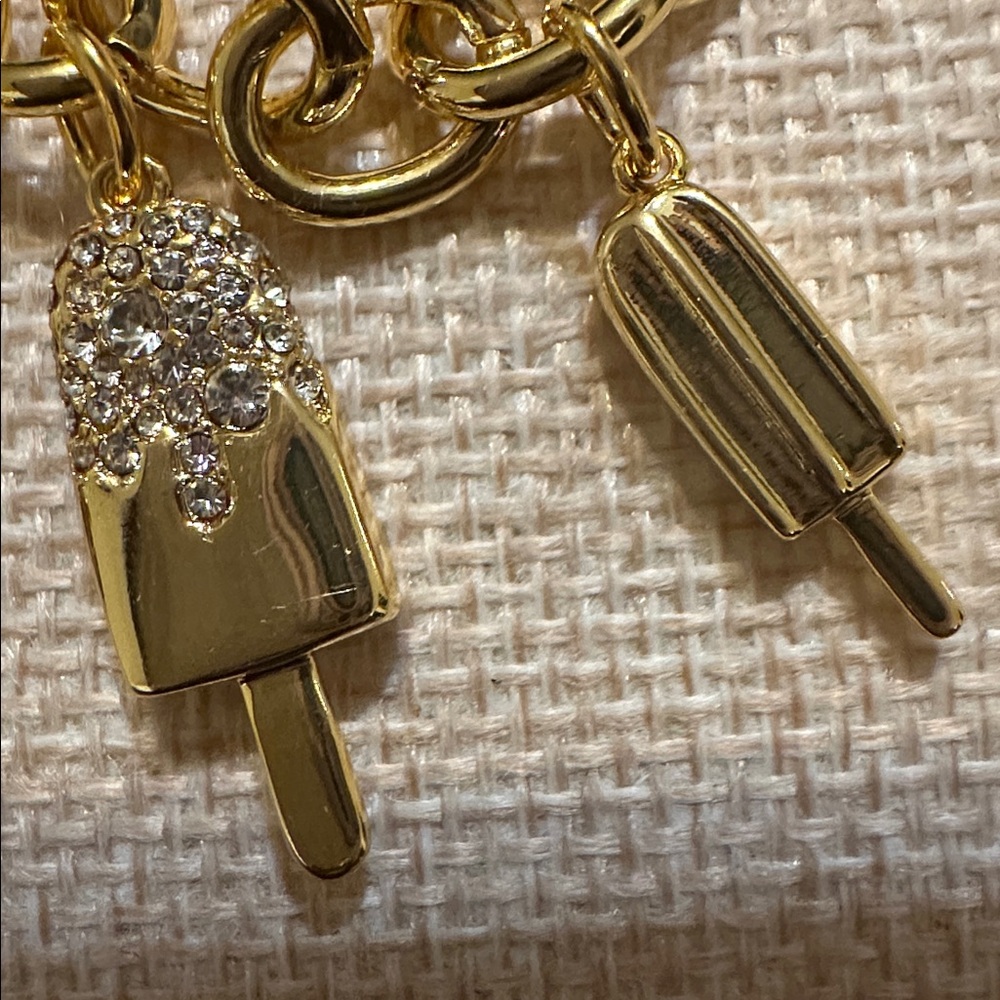 Kate Spade Gold Charm Bracelet with Fun Charms - Picture 5 of 7